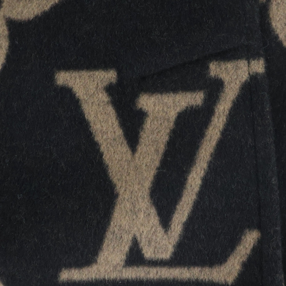 LOUIS VUITTON(ルイヴィトン) 21SS モノグラム ジャイアント シルク×ウール タイトミニスカート ブラウン RW21W TUV FKSK06 レディース