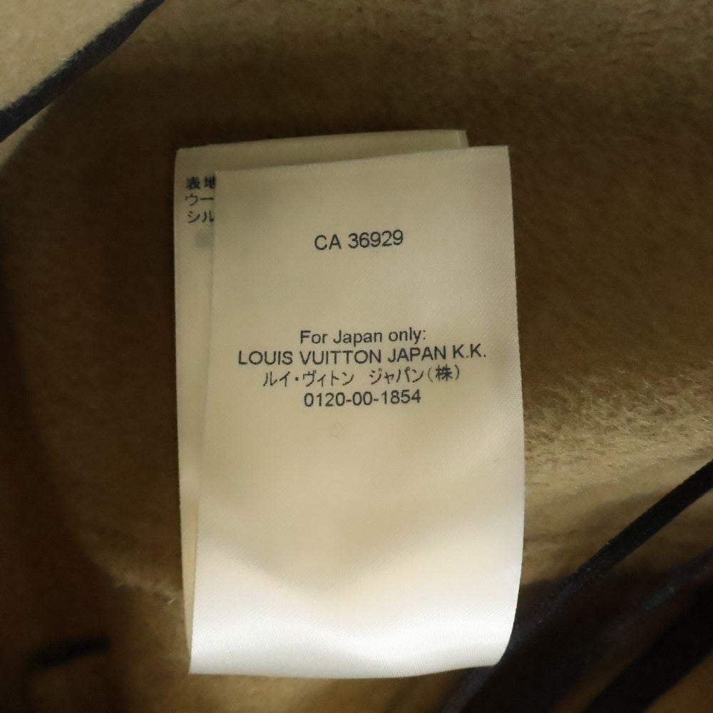 LOUIS VUITTON(ルイヴィトン) 21SS モノグラム ジャイアント シルク×ウール タイトミニスカート ブラウン RW21W TUV FKSK06 レディース