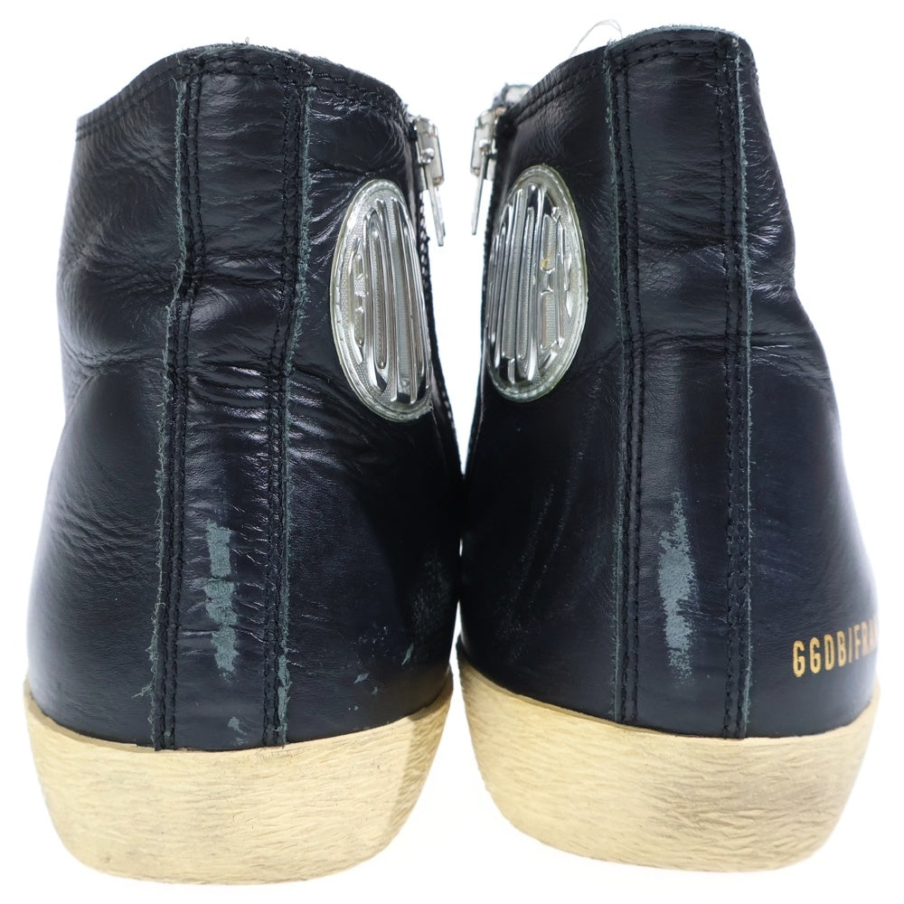 GOLDEN GOOSE DELUXE BRAND(ゴールデングースデラックスブランド) Francy Special Flag レザー ハイカット スニーカー ブラック