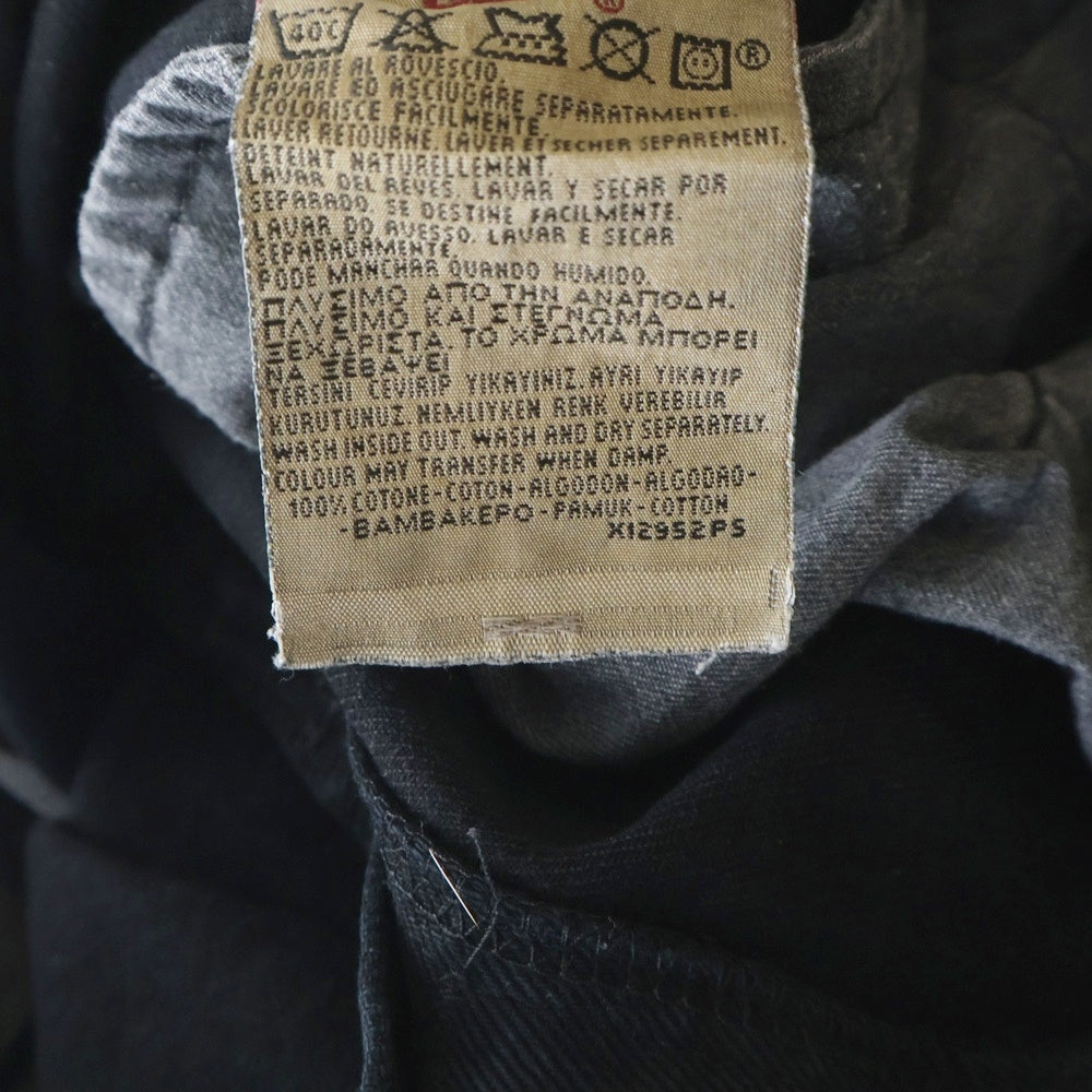 Levi's(リーバイス) 90S 501 ボタン裏247 後染め デニム パンツ ブラック 501ー0165