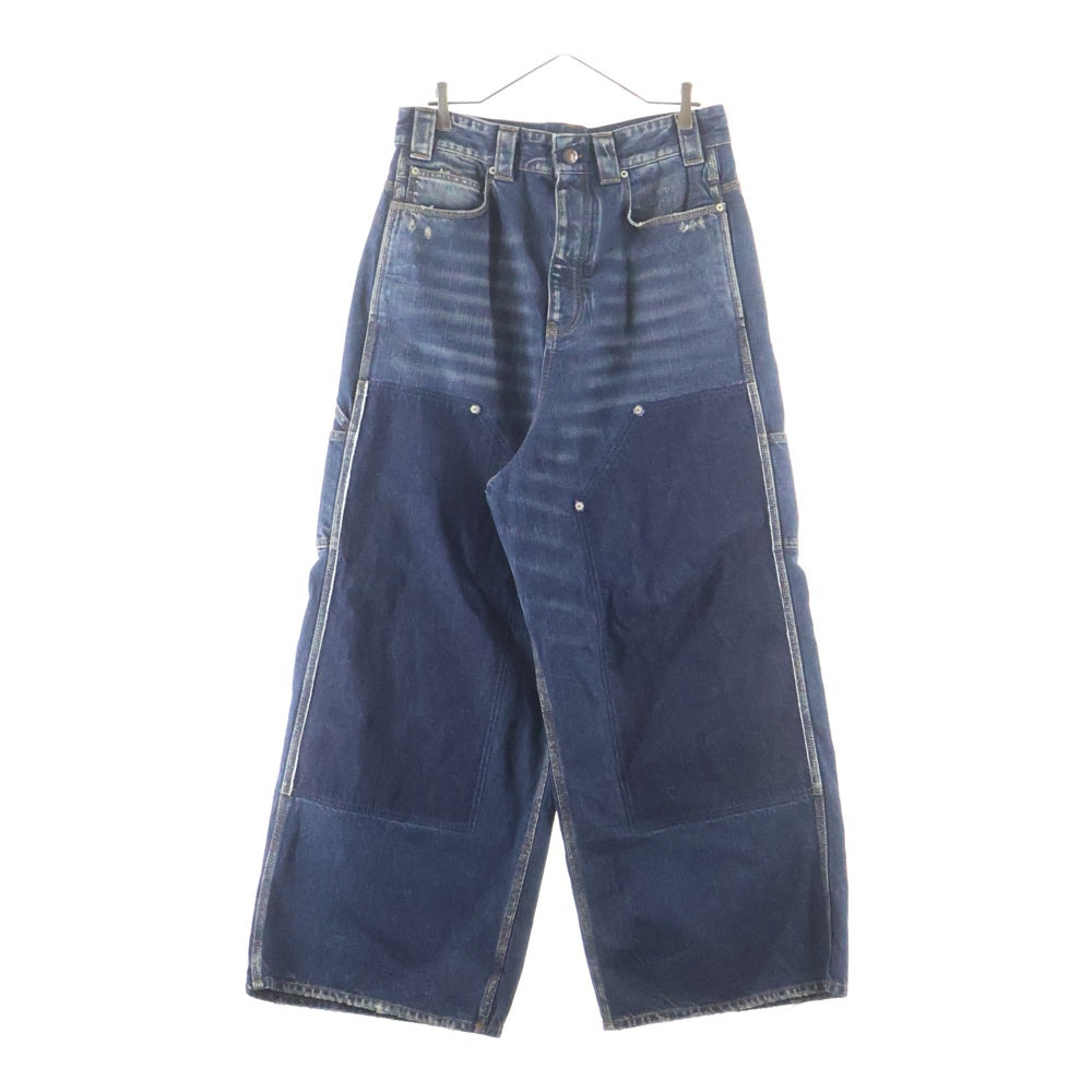 BALENCIAGA(バレンシアガ) グランジリップドオフ バギー デニム パンツ インディゴ 838672 TSW72