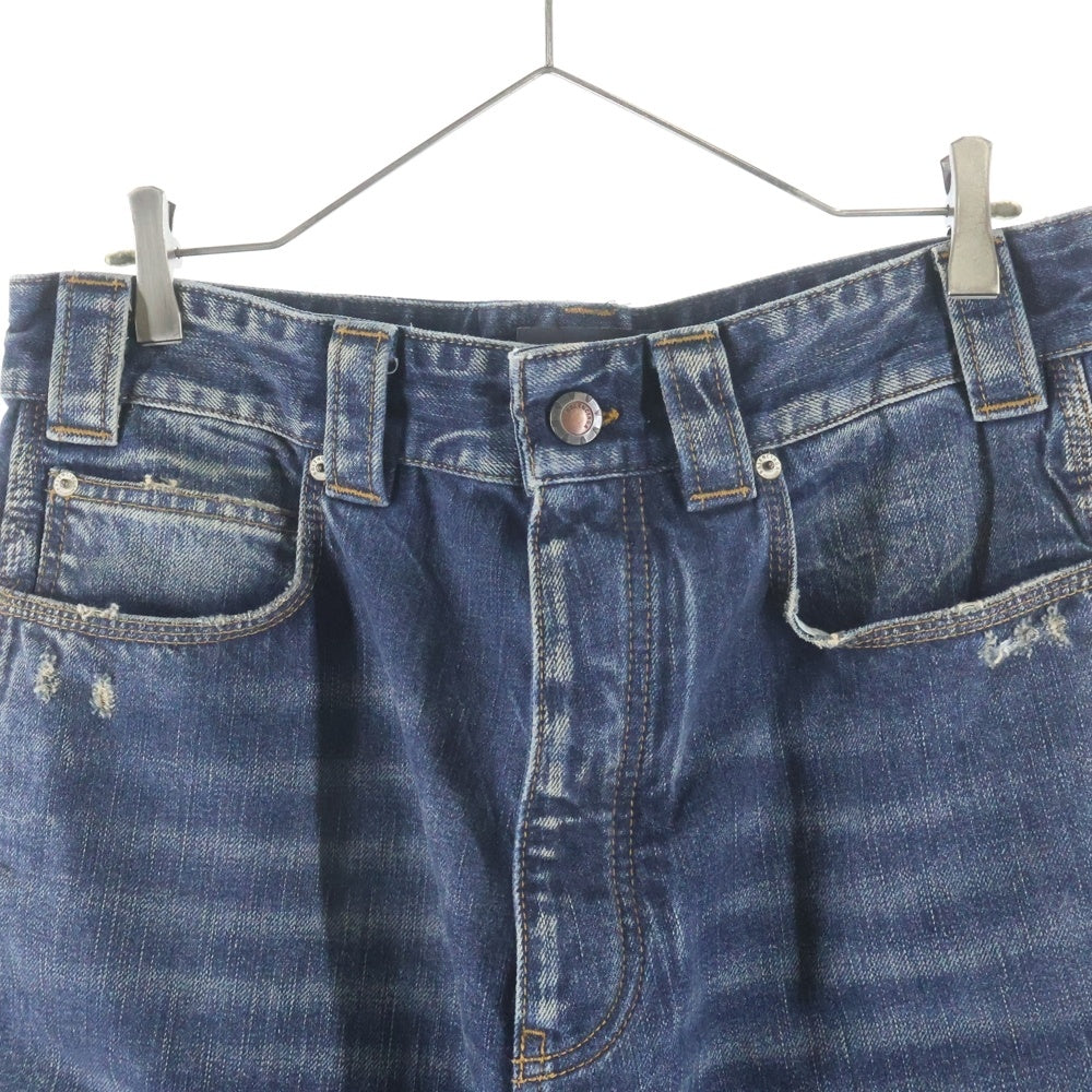 BALENCIAGA(バレンシアガ) グランジリップドオフ バギー デニム パンツ インディゴ 838672 TSW72