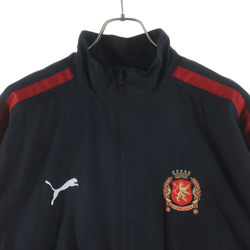 BALENCIAGA(バレンシアガ) 25AW × PUMA Tracksuit jacket プーマ トラック ジャケット ブラック/レッド 850639 TPQ38