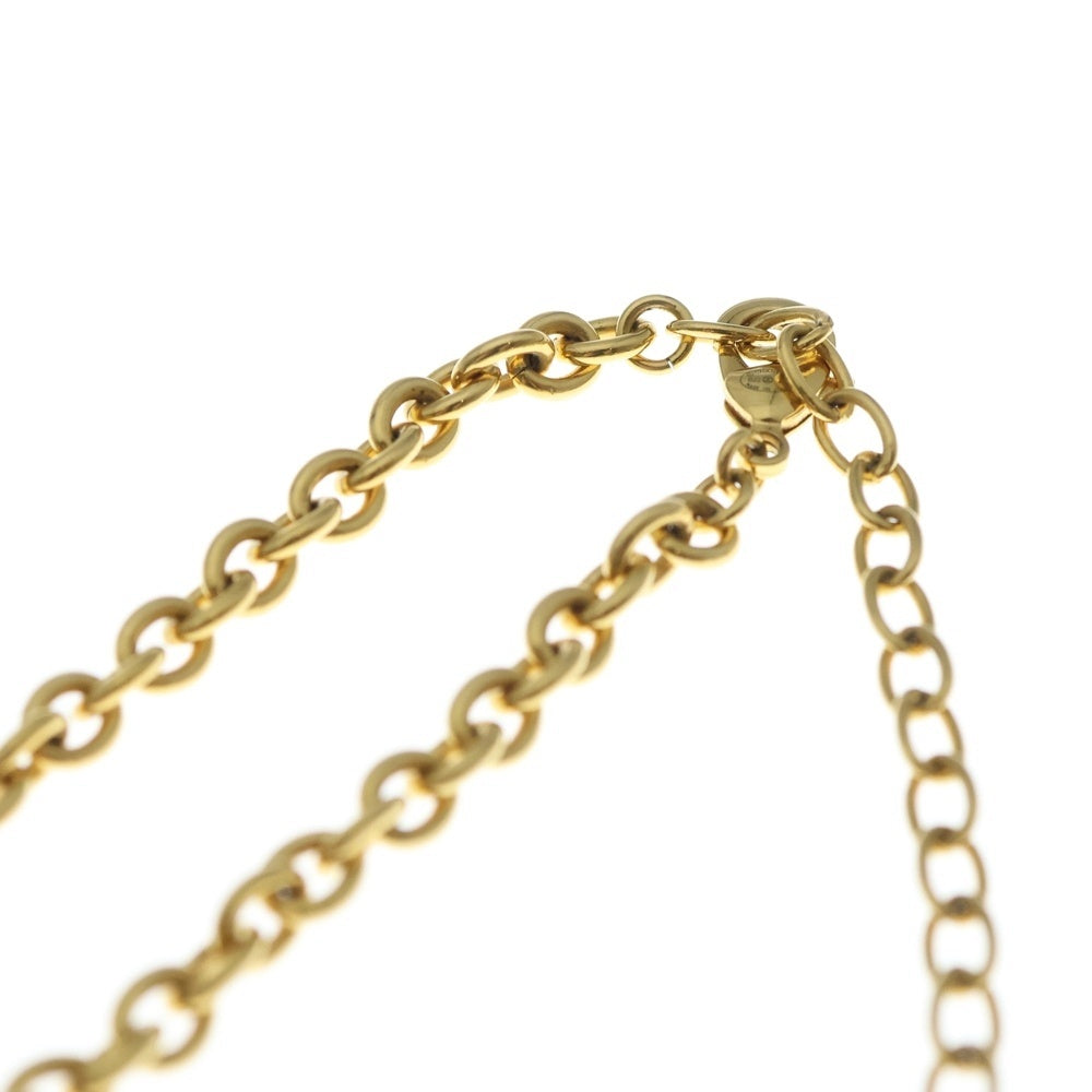 CHANEL(シャネル) ライオン ココマーク パール チェーン ペンダント ネックレス ゴールド AB8771