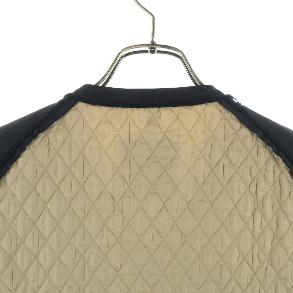 MONCLER(モンクレール) ROSELINE ノーカラー キルティング ジップアップジャケット ブラウン/ブラック 210934550600 レディース