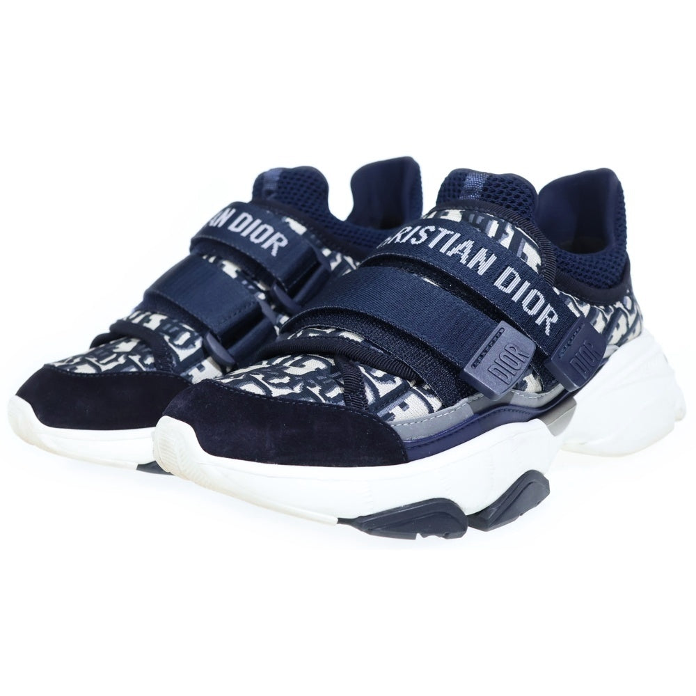 Christian Dior(クリスチャンディオール) D-WANDER ワンダー オブリーク ローカット スニーカー シューズ レディース ネイビー