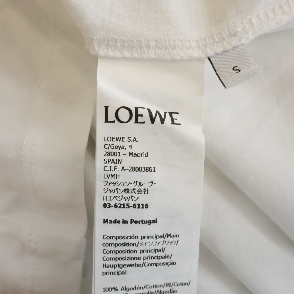 LOEWE(ロエベ) 23SS ×スタジオジブリ ハウルの動く城 刺繍デザイン半袖Tシャツ カットソー ホワイト HB44Y22X03