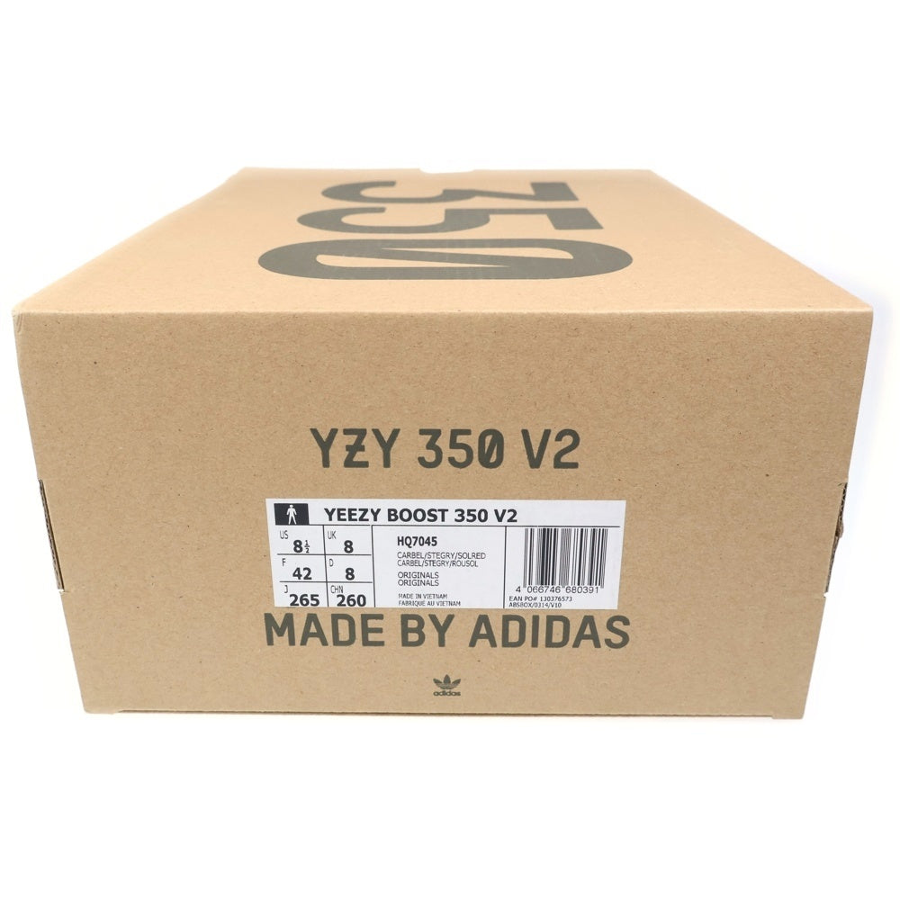 adidas(アディダス) ×YEEZY Boost 350V2 Carbon Beluga イージーブースト ローカットスニーカー シューズ ブラック HQ7045