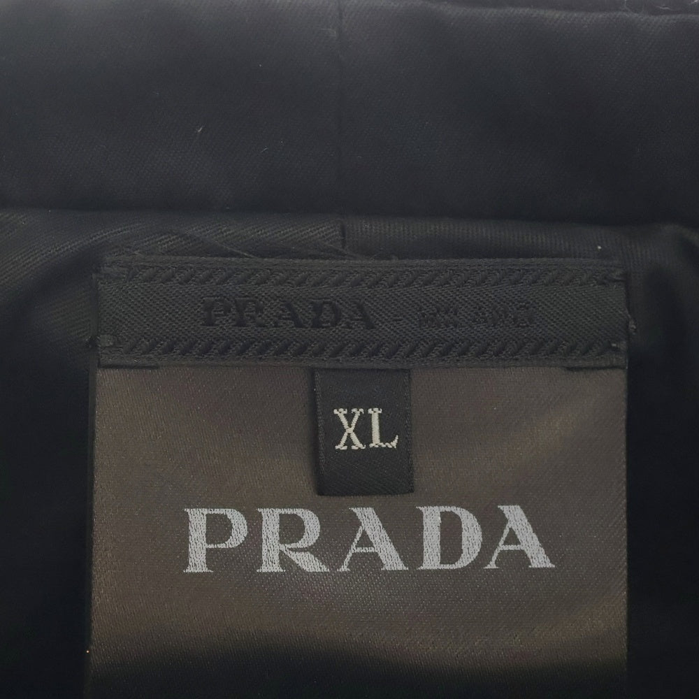 PRADA(プラダ) コーデュロイ ニュースボーイキャップ キャスケット ブラック 2HC475