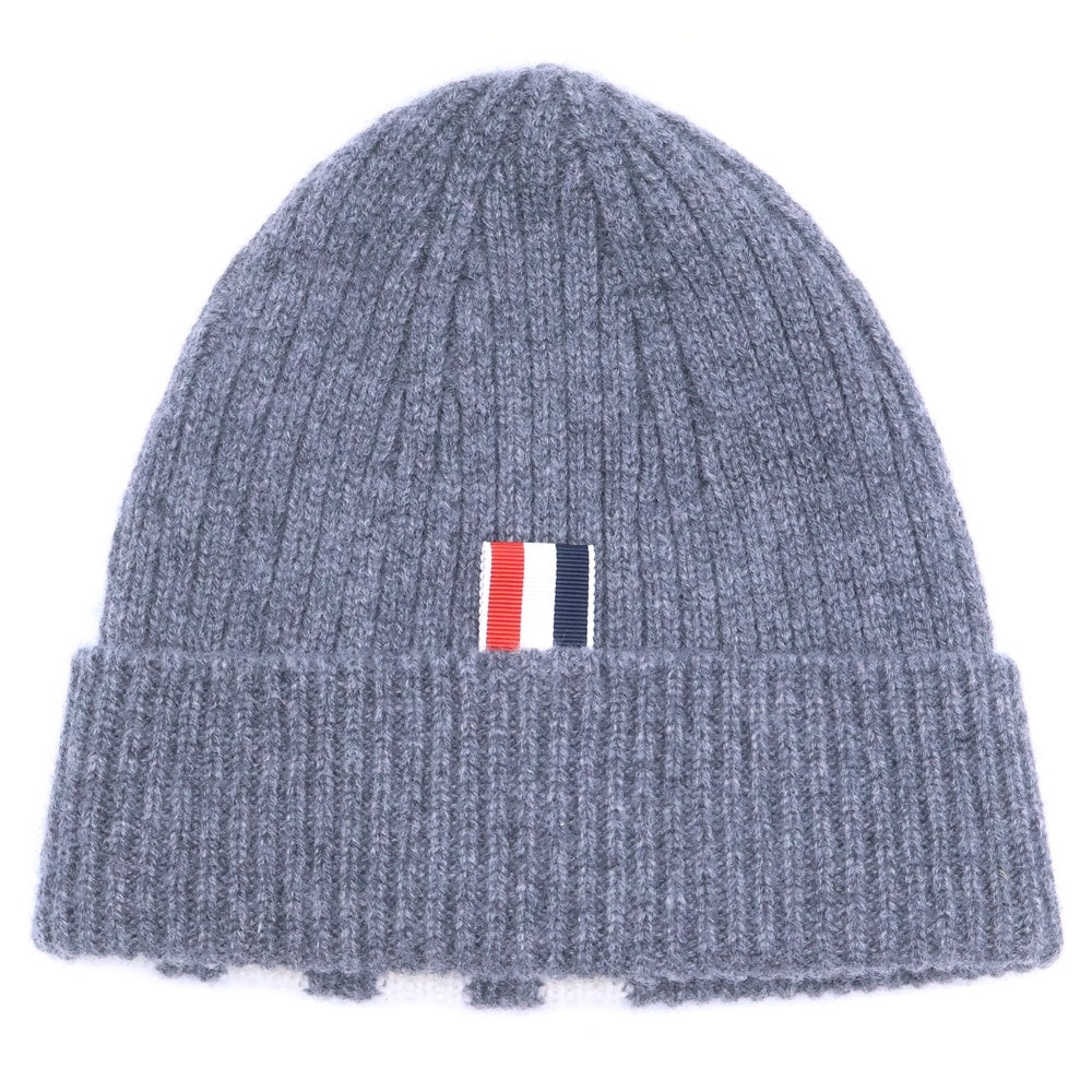 THOM BROWNE(トムブラウン) カシミヤ ニット帽 ビーニー グレー