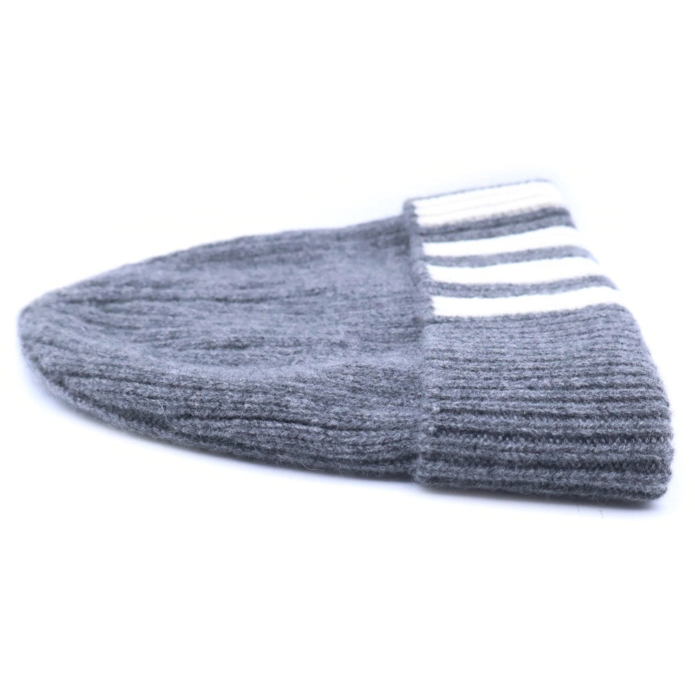 THOM BROWNE(トムブラウン) カシミヤ ニット帽 ビーニー グレー