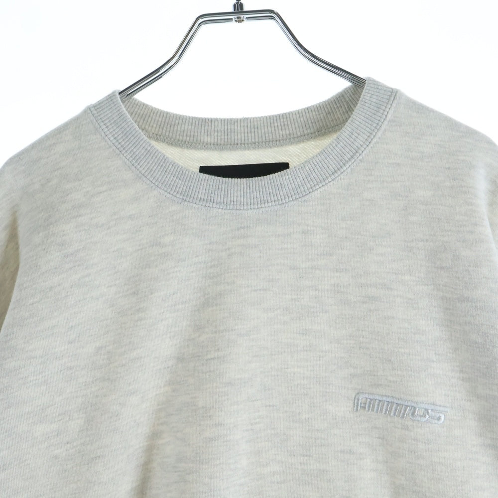 ATMOS(アトモス) 21SS CUT-OFF ロゴ刺繍 クルーネックスウェット グレー MAT21-S007