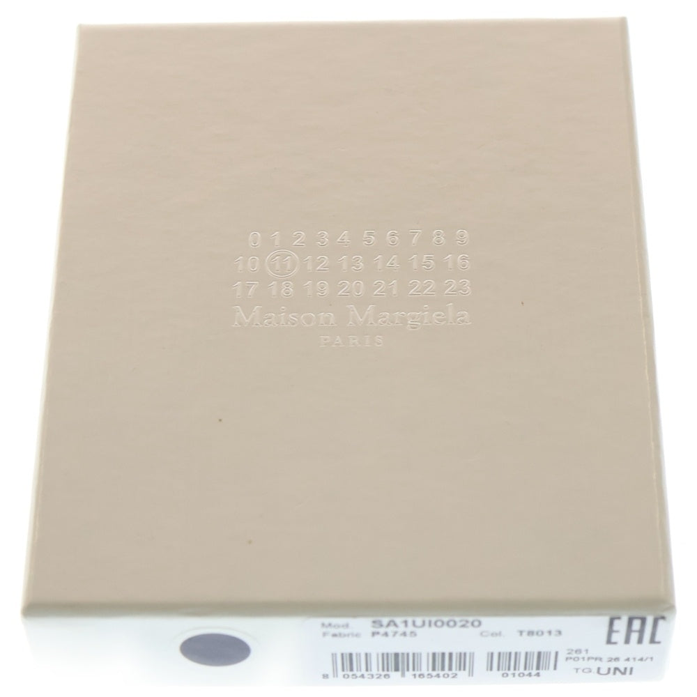 Maison Martin Margiela(メゾンマルタンマルジェラ) 四つタググレインレザー 二つ折り 財布 ウォレット ブラック SA1UI0020 P4745 レディース