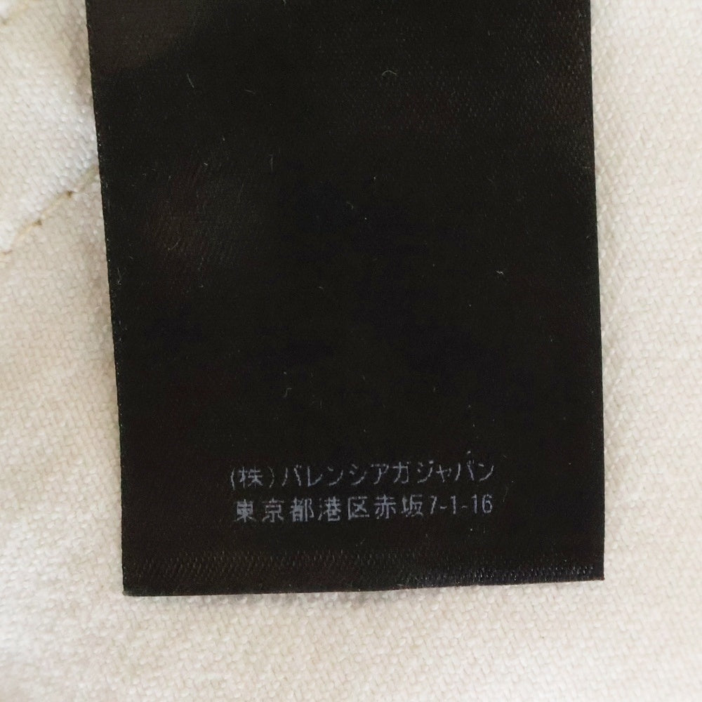 BALENCIAGA(バレンシアガ) Oversized Cargo Pant オーバーサイズ ハーフパンツ切替 ダメージ加工 カーゴパンツ アイボリー 675217 TAP04