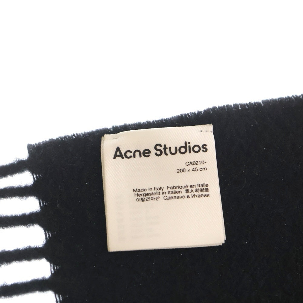 Acne Studios(アクネ ストゥディオズ) フリンジウールスカーフ ウールマフラー ブラック