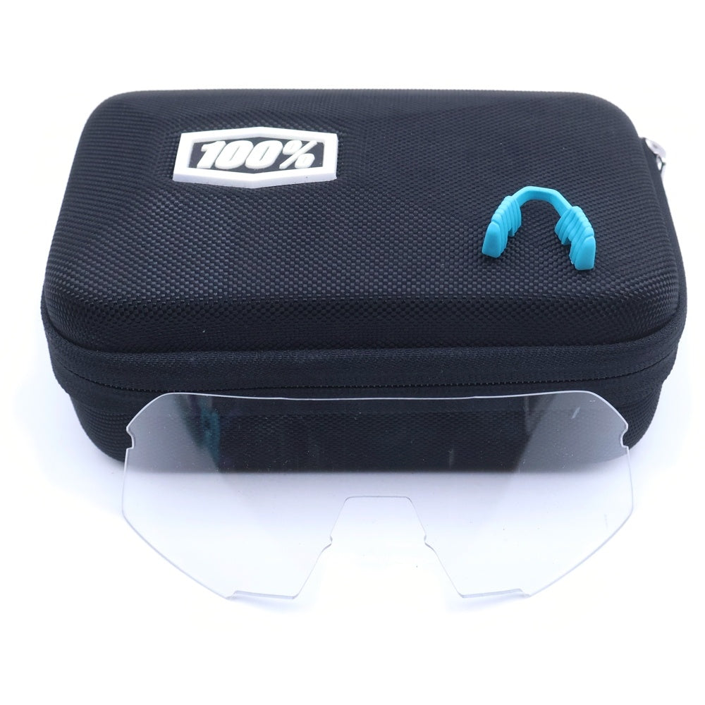 NO BRAND(ノーブランド) 100% ワンハンドレッドパーセント メタリック サングラス ブルー