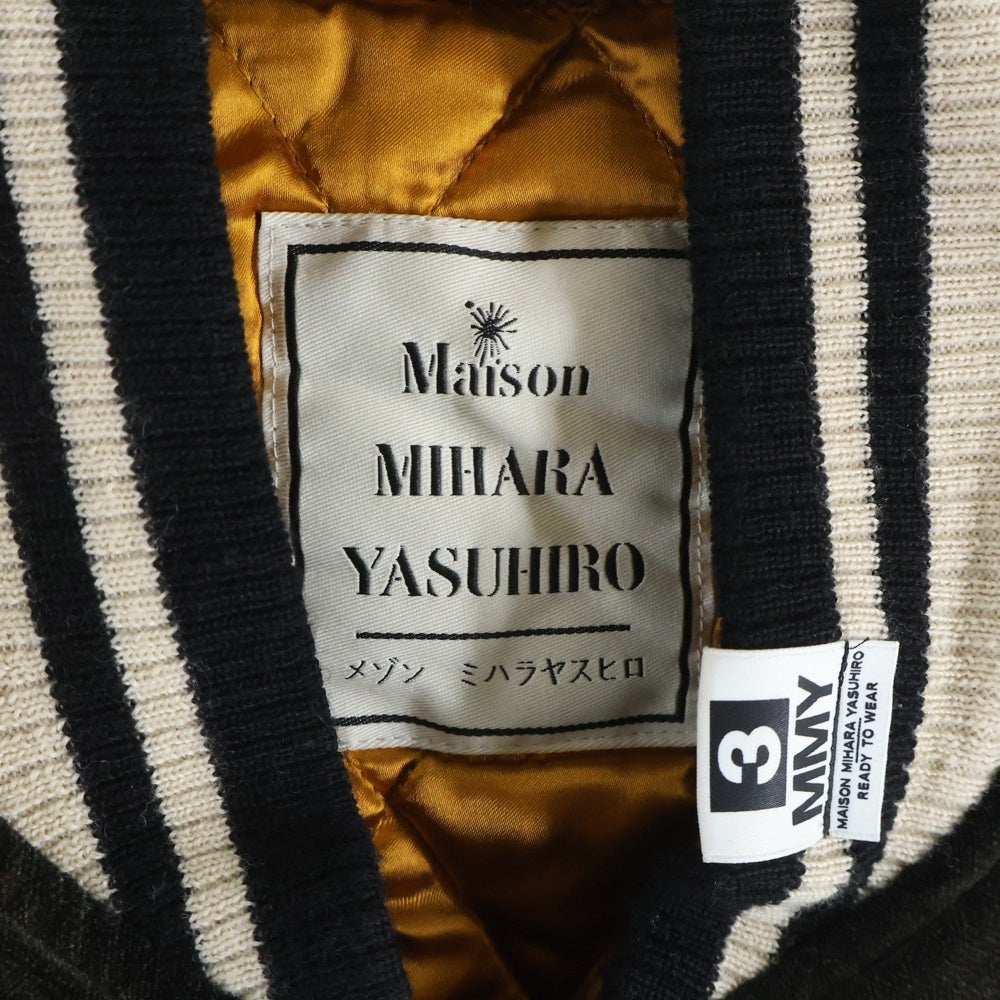 MAISON MIHARAYASUHIRO(メゾンミハラヤスヒロ) 23aw collection souvenir jacket 髑髏刺繍 スーベニアジャケット スカジャン ブラウン J11BL061
