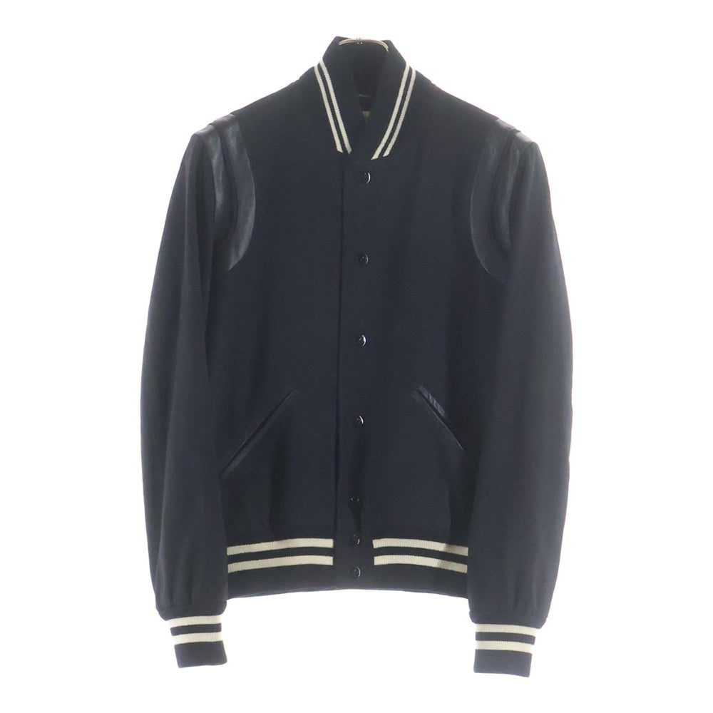 SAINT LAURENT PARIS(サンローランパリ) TEDDY JACKET テディジャケット スタジアム ボンバージャケット ブラック 354718 Y197Q