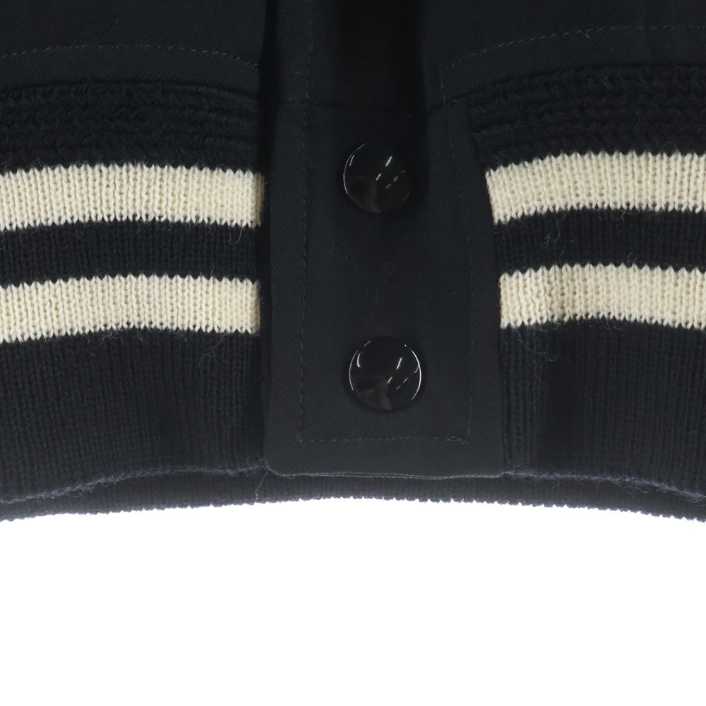 SAINT LAURENT PARIS(サンローランパリ) TEDDY JACKET テディジャケット スタジアム ボンバージャケット ブラック 354718 Y197Q