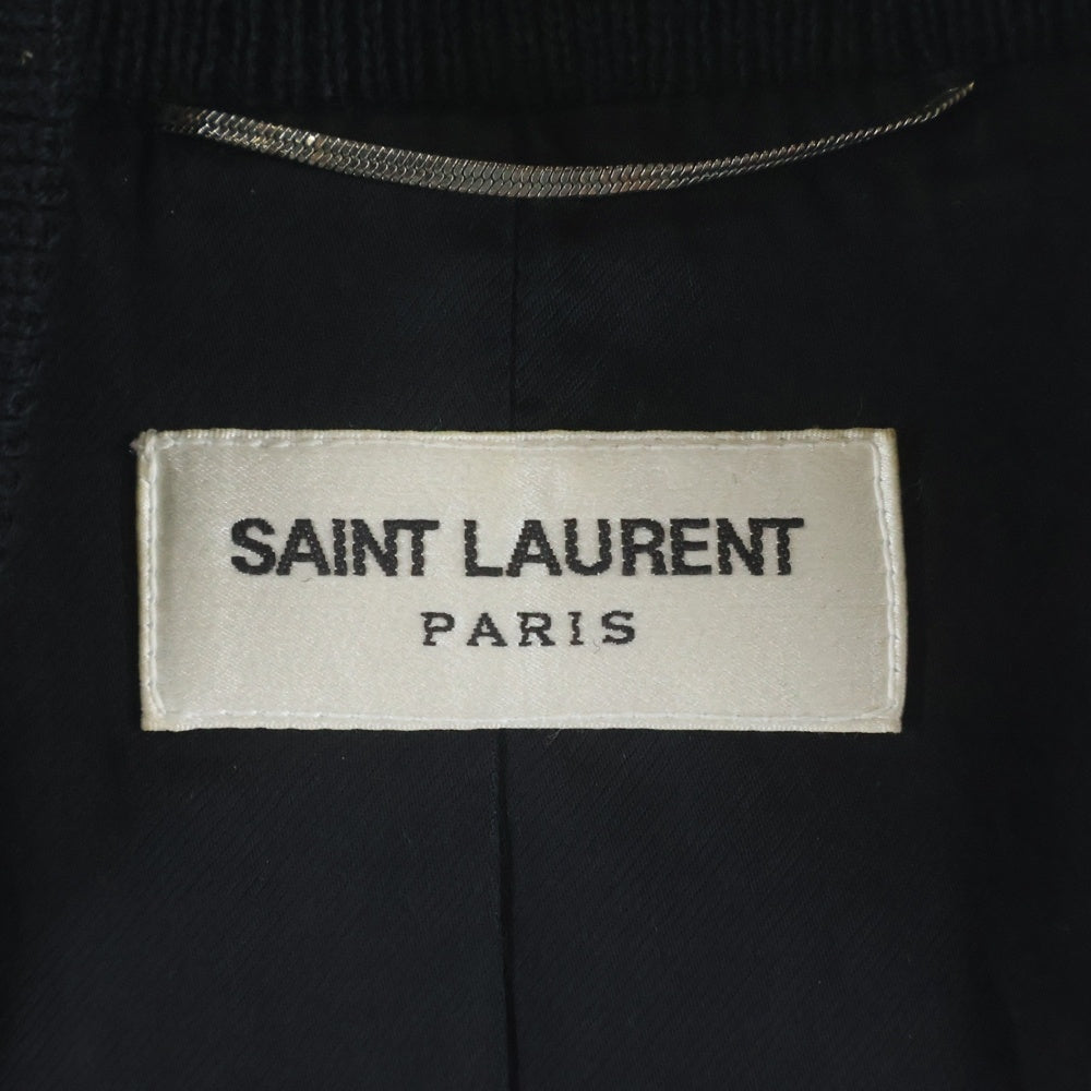 SAINT LAURENT PARIS(サンローランパリ) TEDDY JACKET テディジャケット スタジアム ボンバージャケット ブラック 354718 Y197Q