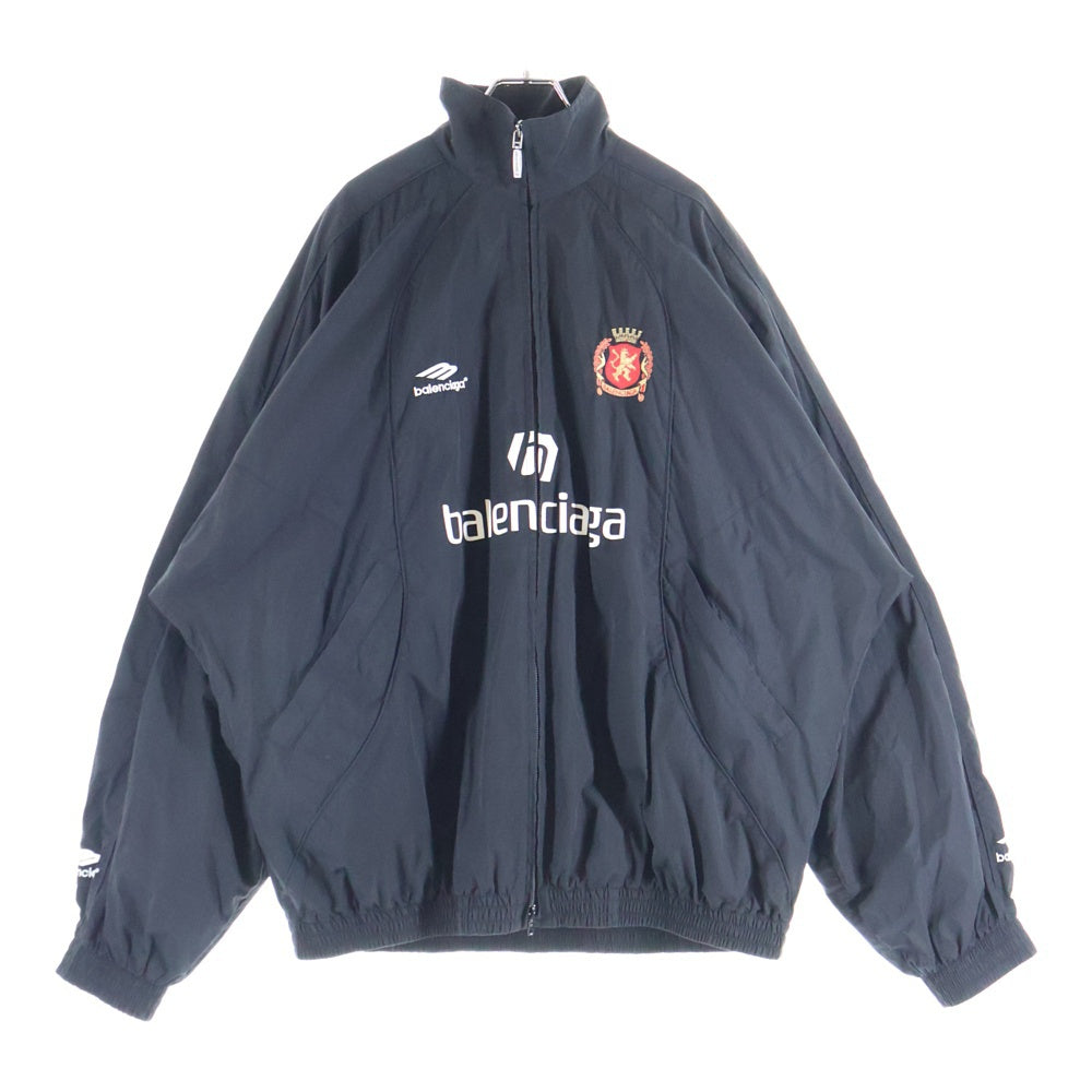 BALENCIAGA(バレンシアガ) 24SS Paris Soccer Track Jacket サッカー トラックジャケット ナイロン ブラック 780884 TPQ38