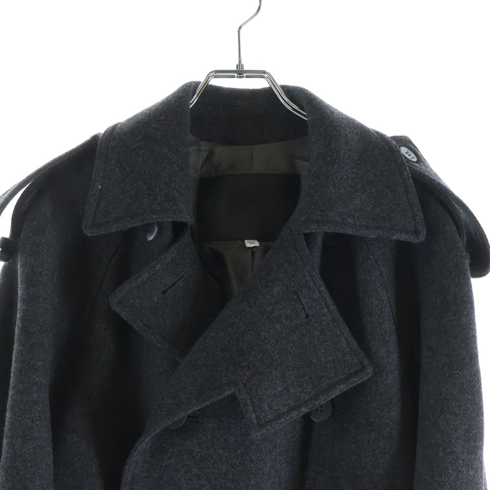J.W.ANDERSON(ジェー ダブリュー アンダーソン) Wool Trench Coat ウールトレンチコート グレー CO0315PG1568990
