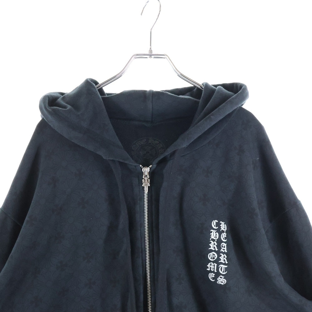 CHROME HEARTS(クロムハーツ) SWTSHRT HD ZIP CHプラス総柄バックホー