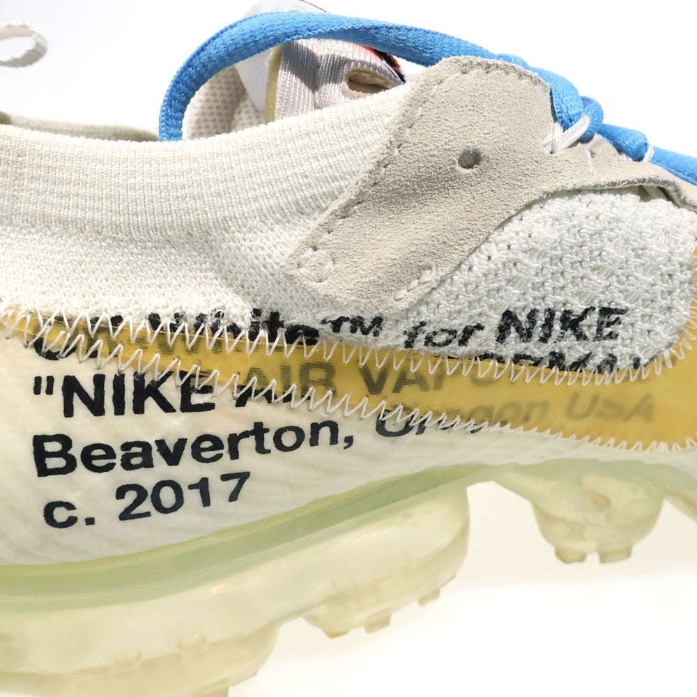 NIKE(ナイキ) ×OFF-WHITE THE 10 AIR VAPORMAX FK AA3831-100 オフホワイト ザテン エアヴェイパーマックス フライニット ローカットスニーカー ホワイト US10/28cm
