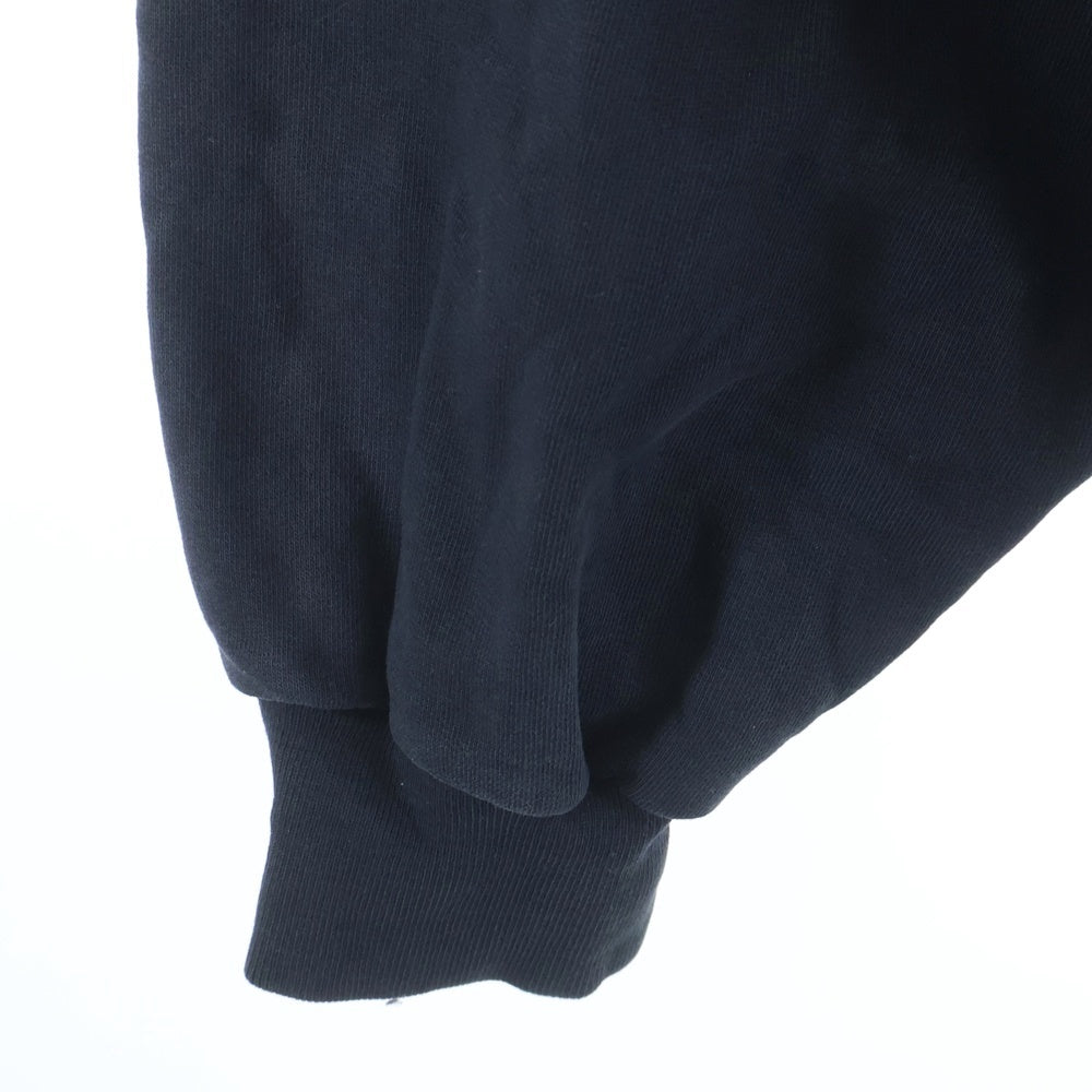 BALENCIAGA(バレンシアガ) 23SS Tape Type Ripped Pocket Hoodie テープロゴ プルオーバーフーディー パーカー ブラック 744190 TOVB1