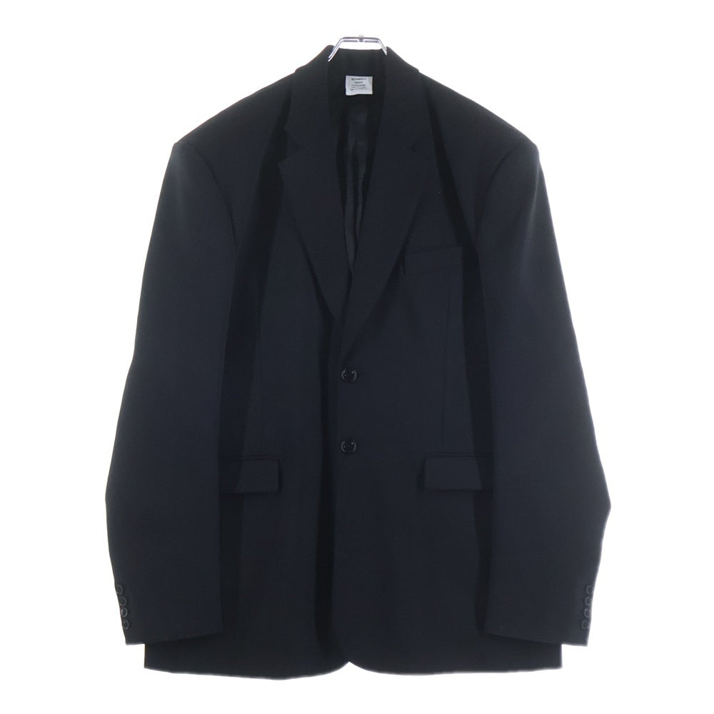 VETEMENTS(ヴェトモン) 25AW Boxy tailored blazer ボックス ブレザー テーラードジャケット ブラック UE64JA300B