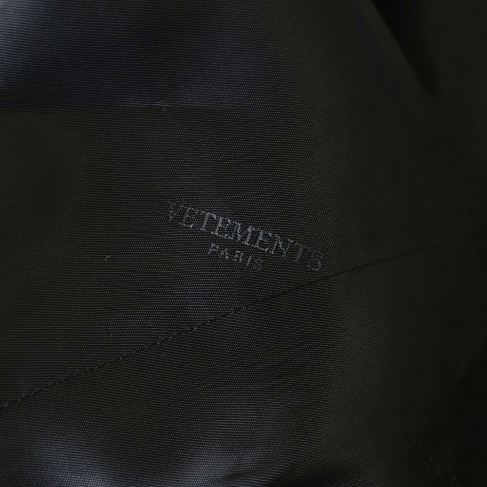 VETEMENTS(ヴェトモン) 25AW Boxy tailored blazer ボックス ブレザー テーラードジャケット ブラック UE64JA300B