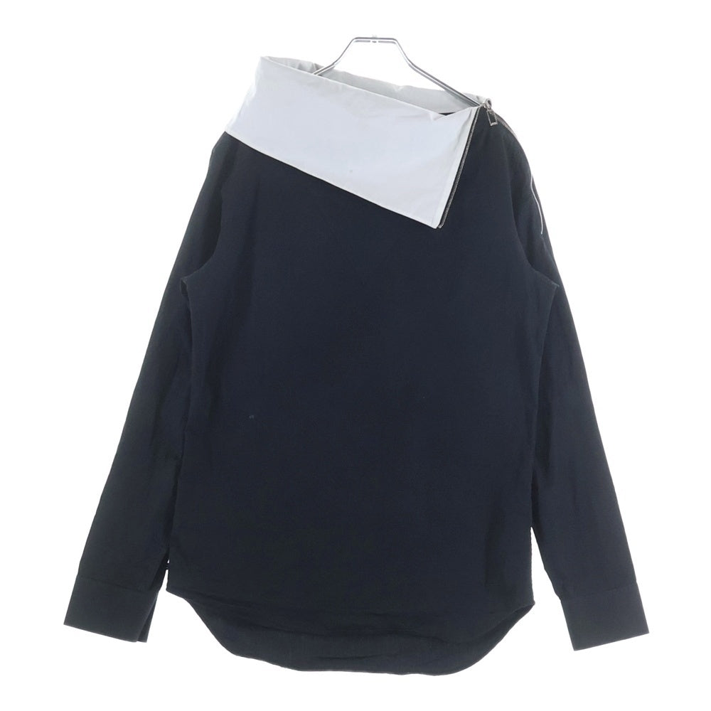 Dior HOMME(ディオールオム) 09AW ハイネックプルオーバーシャツ 長袖シャツ ブラック/ホワイト 9H3154220100