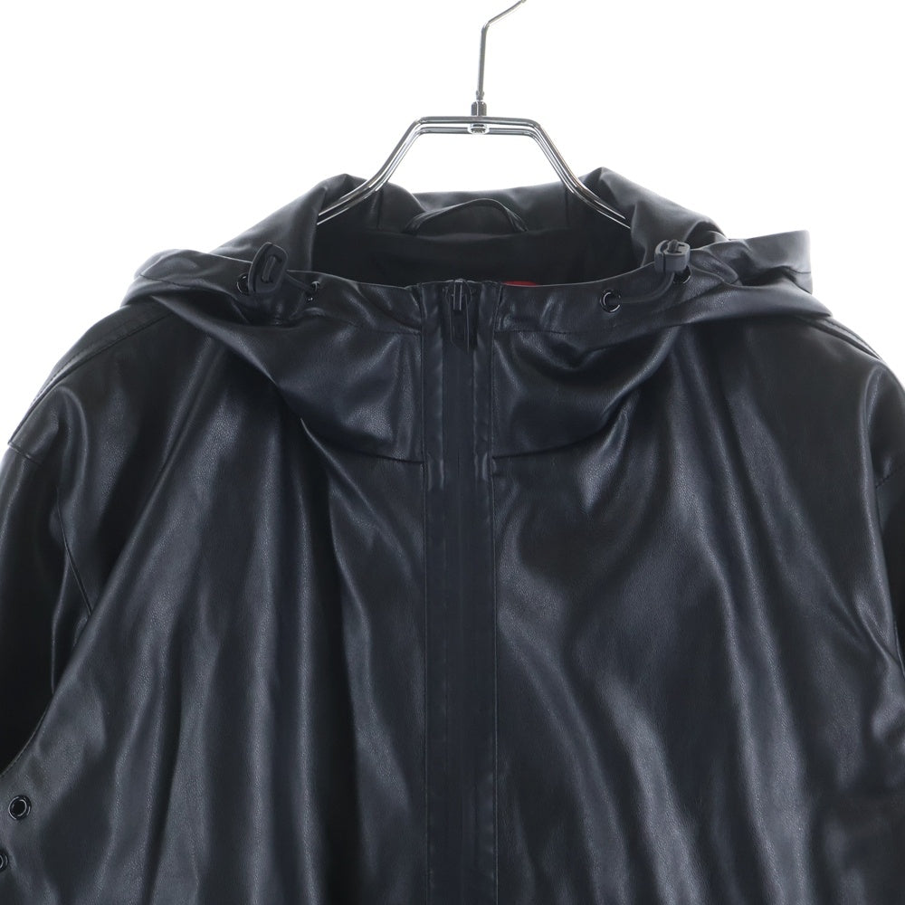 DIESEL(ディーゼル) フェイクレザージップアップジャケット フード付きジャケット ブラック A13407