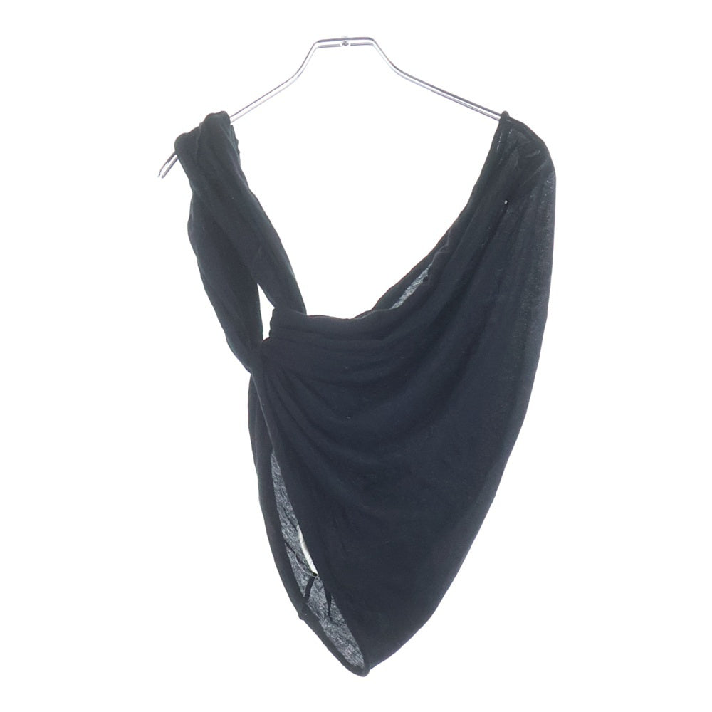 Rick Owens(リックオウエンス) 24SS コレクションライン 変形タンクトップ タスキTシャツ ブラック RR01D3120-UC