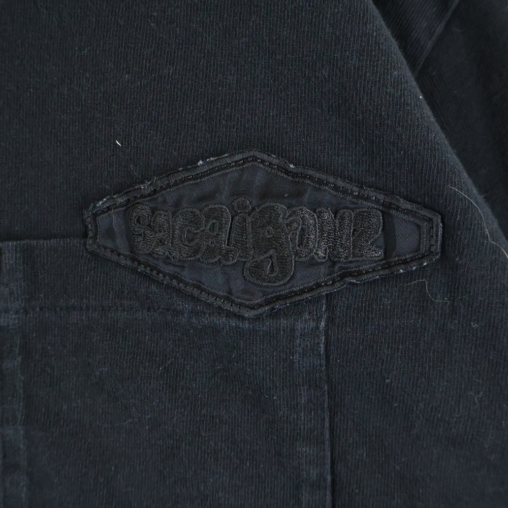 Sacai(サカイ) 24AW Gonz Patch T-Shirt 24-0830S ゴンズ パッチ クルーネック半袖Tシャツ ブラック 24-0830S