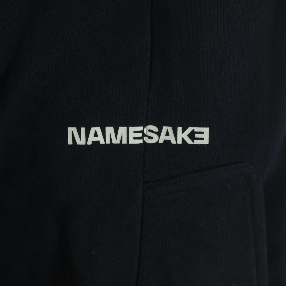 NAMESAKE(ナメサケ) 24AW 変形スウェットパンツ ジョガーパンツ ブラック