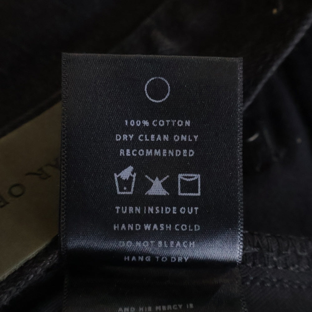 FEAR OF GOD(フィアオブゴッド) 4TH COLLECTION 裾ジップ ダメージ加工 デニムパンツ ブラック