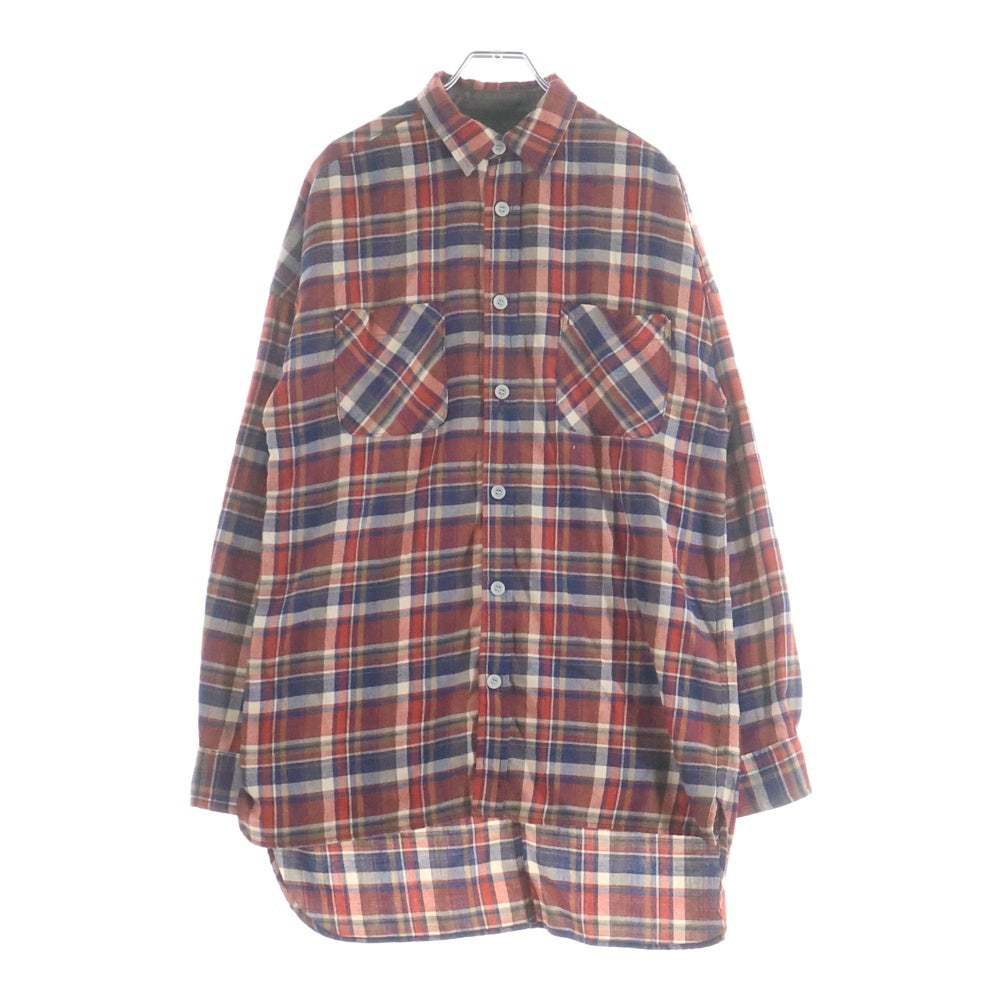 FEAR OF GOD(フィアオブゴッド) 4TH COLLECTION チェック コットン長袖シャツ レッド