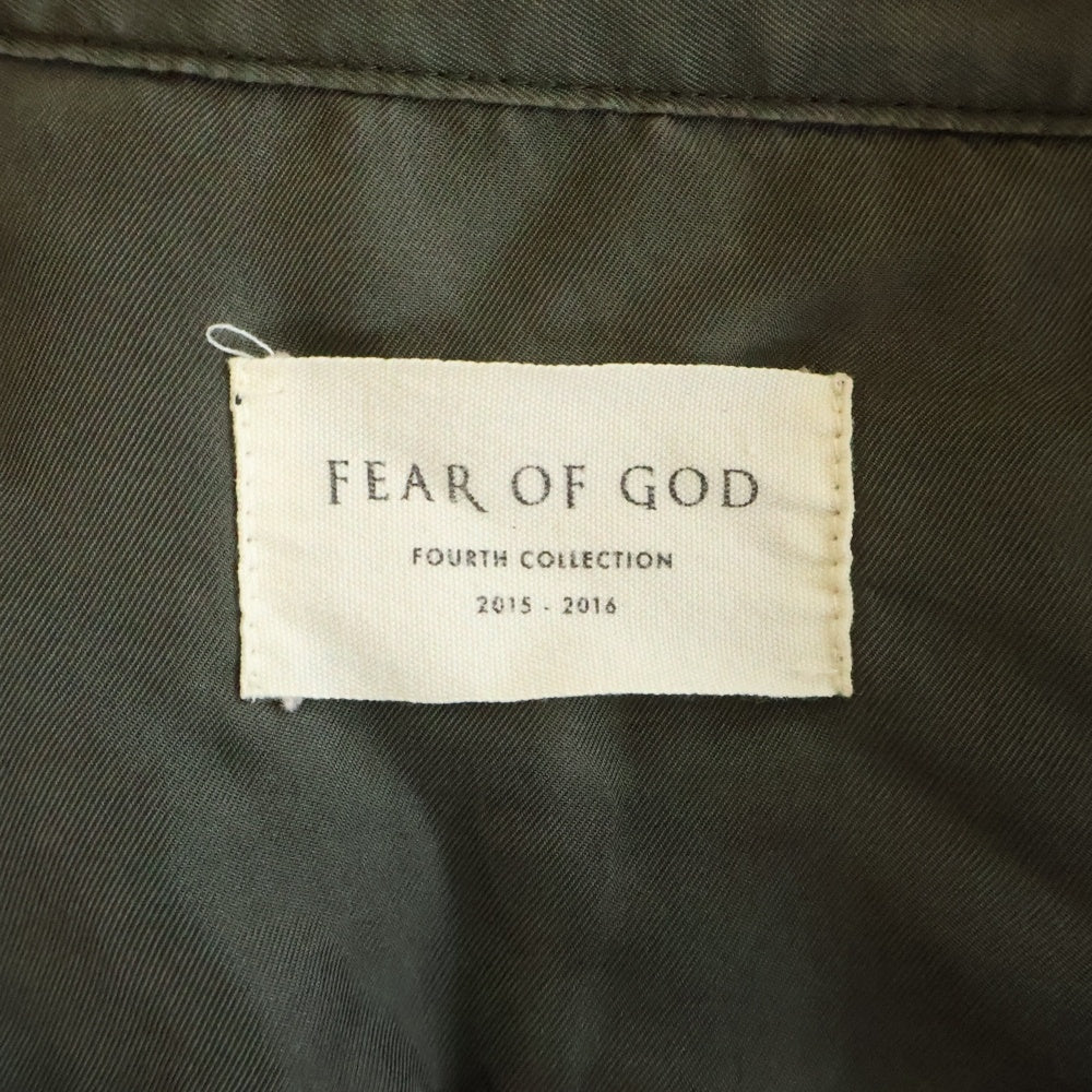 FEAR OF GOD(フィアオブゴッド) 4TH COLLECTION チェック コットン長袖シャツ レッド