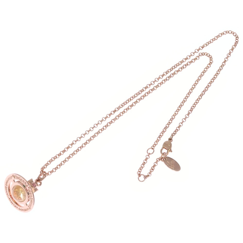 Vivienne Westwood(ヴィヴィアンウエストウッド) NEW TINY ORB GP ネックレス ジュエリー ラインストーンネックレス ゴールド レディース