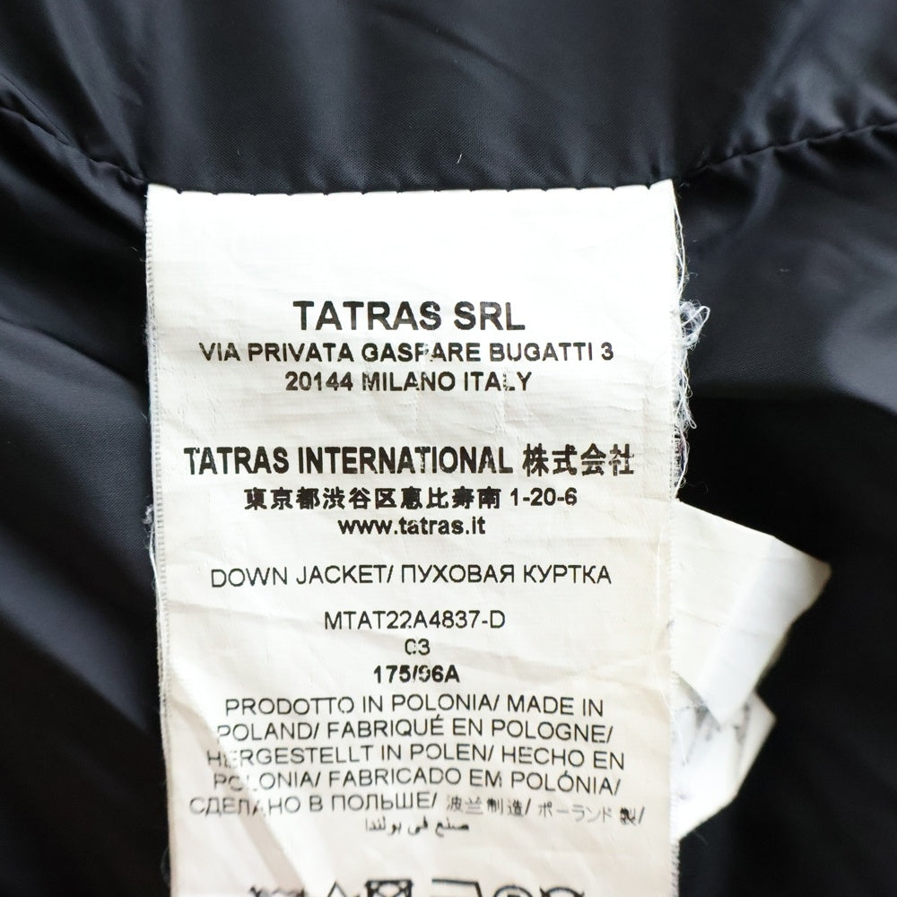 TATRAS(タトラス) DINANDO ディナンド ジップアップ ダウン ジャケット ブラック MTAT22A4837