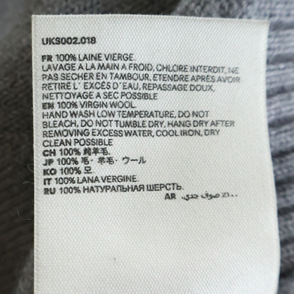 AMI Alexandre Mattiussi(アミアレクサンドルマテュッシ) Knit Sweater ハートロゴ クルーネック ニットセーター グレー