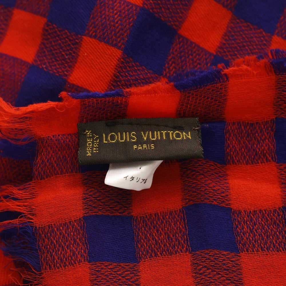 LOUIS VUITTON(ルイヴィトン) チェック柄 エトール マサイ ストール レッド MP0894 レディース