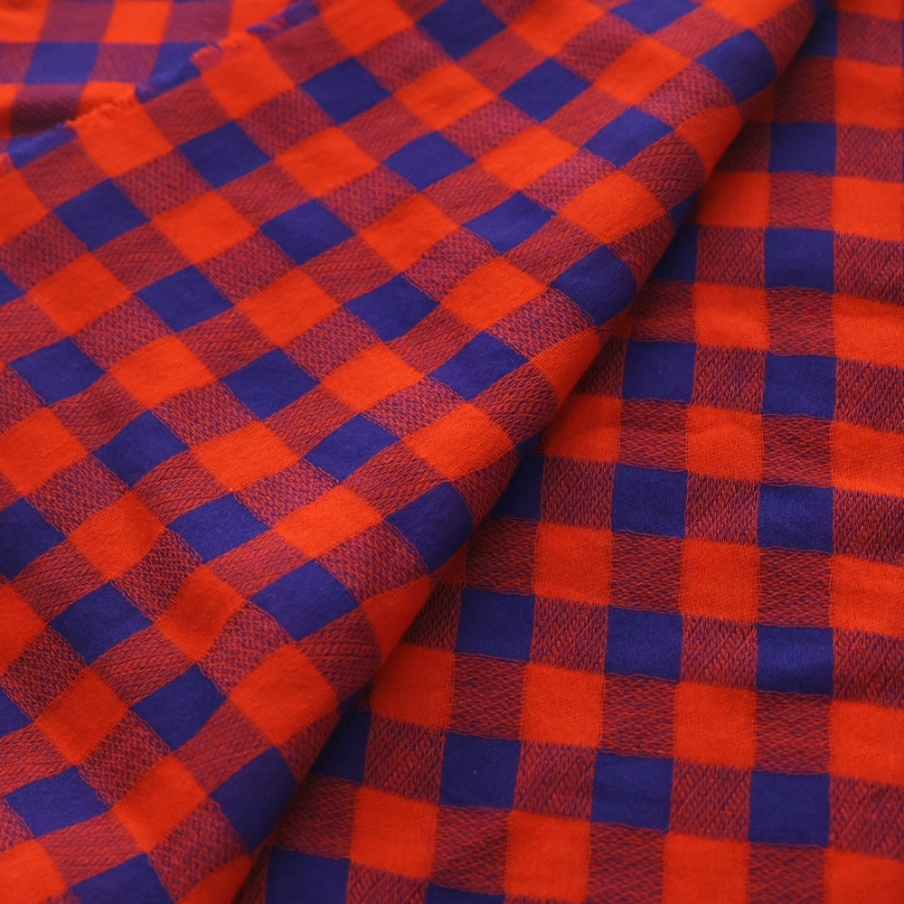 LOUIS VUITTON(ルイヴィトン) チェック柄 エトール マサイ ストール レッド MP0894 レディース