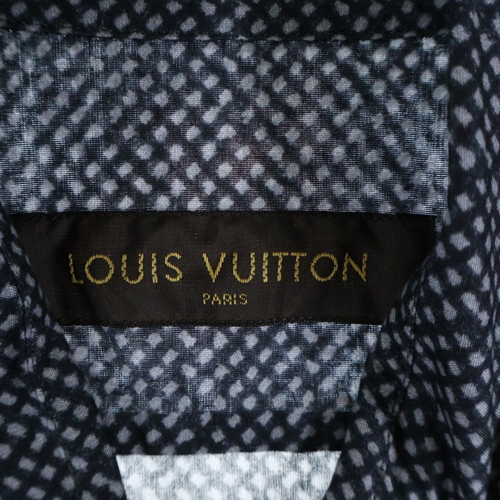 LOUIS VUITTON(ルイヴィトン) 15SS 総柄デザイン コットン半袖ポロシャツ ネイビー RM151H7S72WB9T