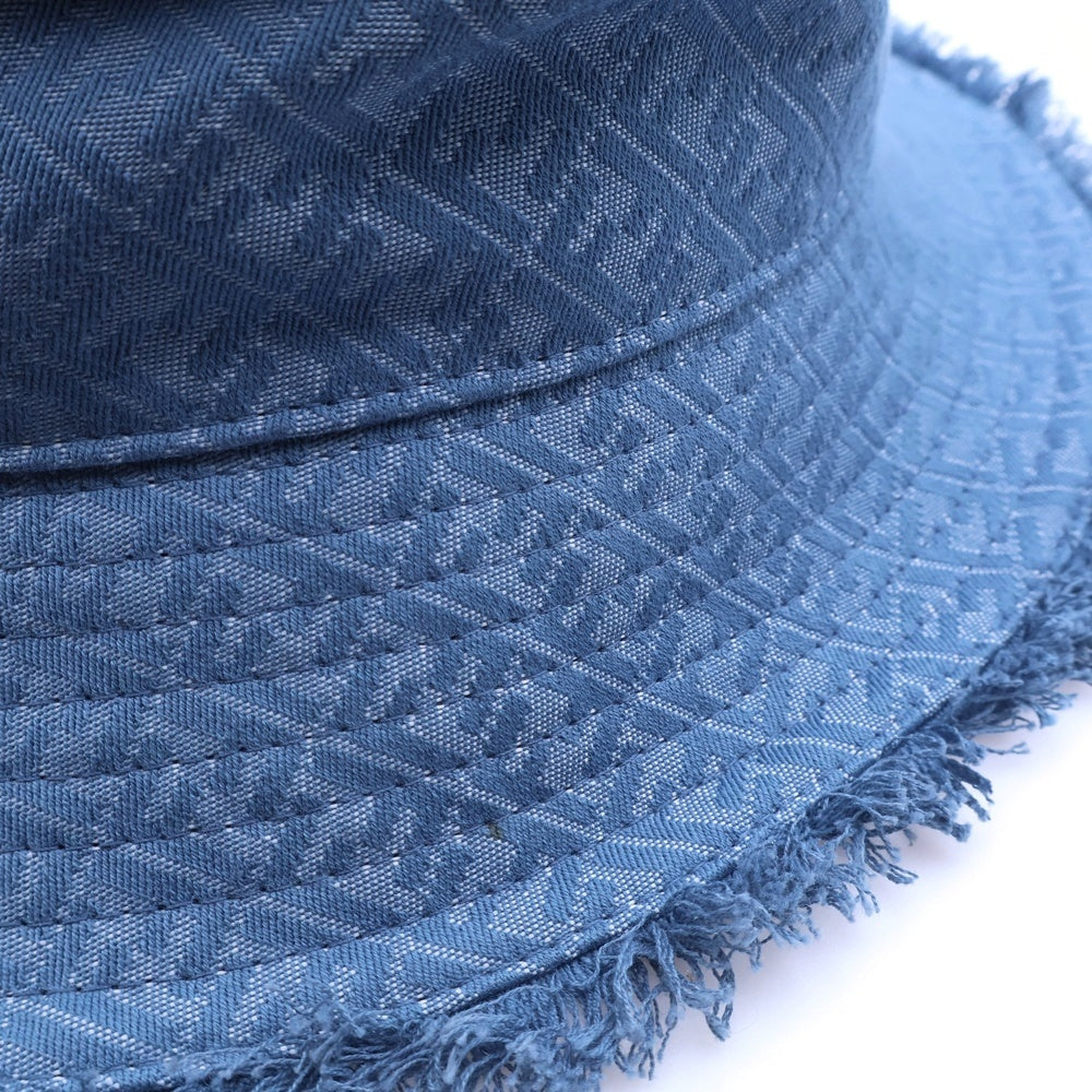 FENDI(フェンディ) ズッカ柄 バケットハット 帽子 ブルー FXQ977