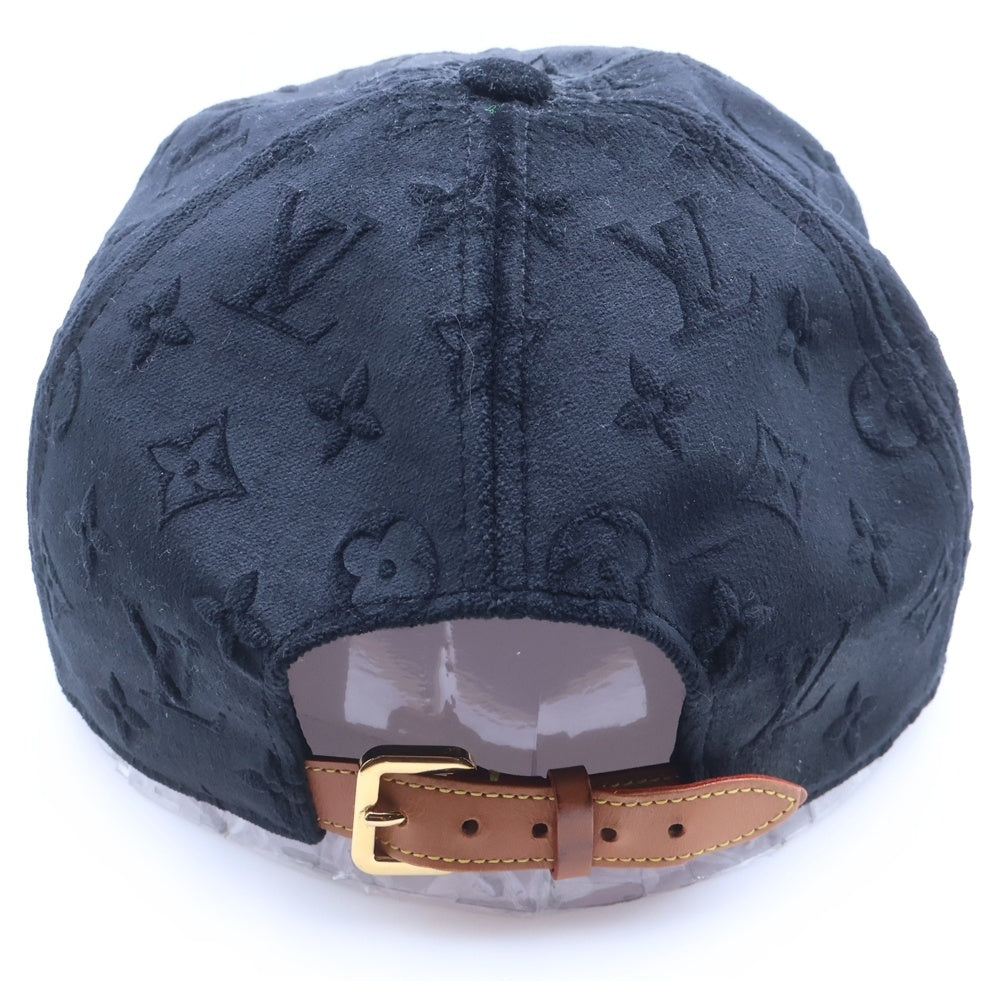 LOUIS VUITTON(ルイヴィトン) モノグラム ベルベット ベースボールキャップ 帽子 ブラック MP3409 レディース