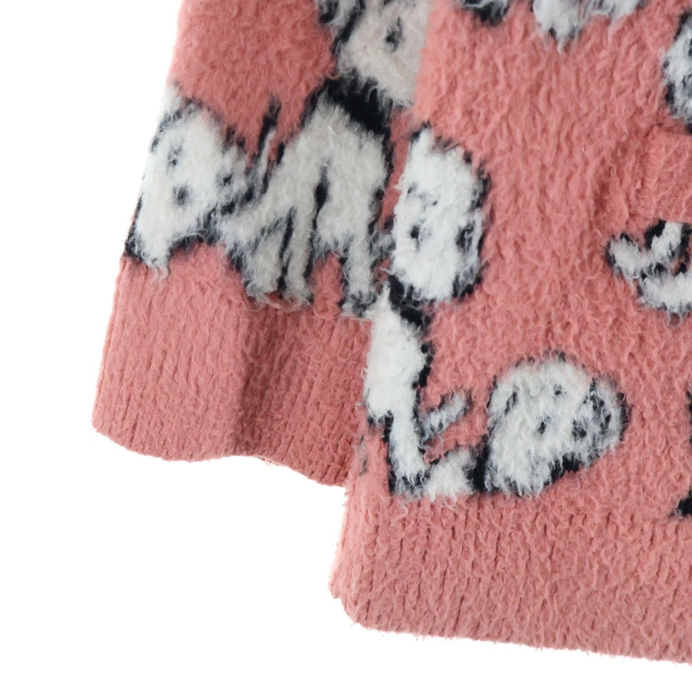 CELINE(セリーヌ) 22SS Artist Jacquard Cardigan In Brushed Cotton エイミー ドリアン ブラッシュドコットンアーティストジャガードカーディガン ピンク 2A94W531Q
