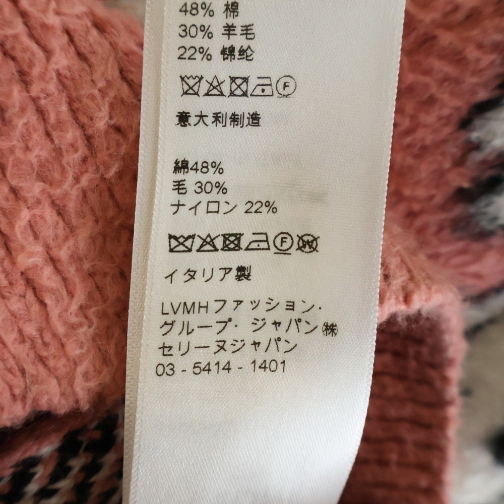 CELINE(セリーヌ) 22SS Artist Jacquard Cardigan In Brushed Cotton エイミー ドリアン ブラッシュドコットンアーティストジャガードカーディガン ピンク 2A94W531Q