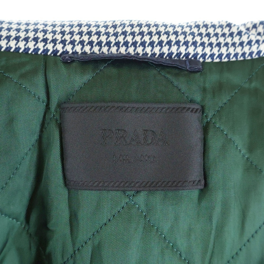 PRADA(プラダ) 18AW ハリントンジャケット ブルゾン ブラック/ホワイト SGH055 R182